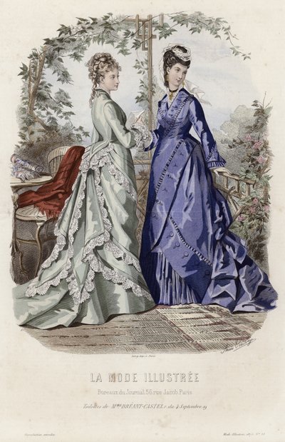 Planche de mode française, fin du XIXe siècle - French School