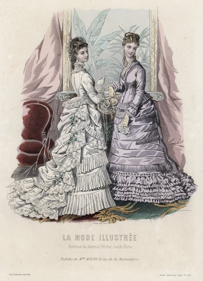 Planche de mode française, fin du XIXe siècle - French School