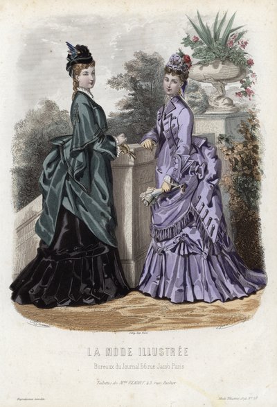 Planche de mode française, fin du XIXe siècle - French School