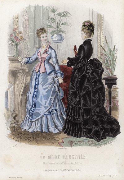 Planche de mode française, fin du XIXe siècle - French School