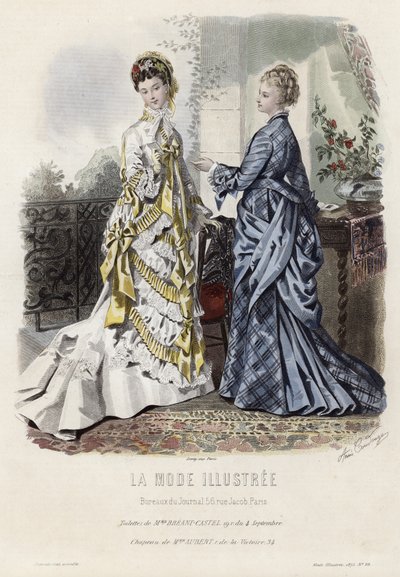 Planche de mode française, fin du XIXe siècle - French School