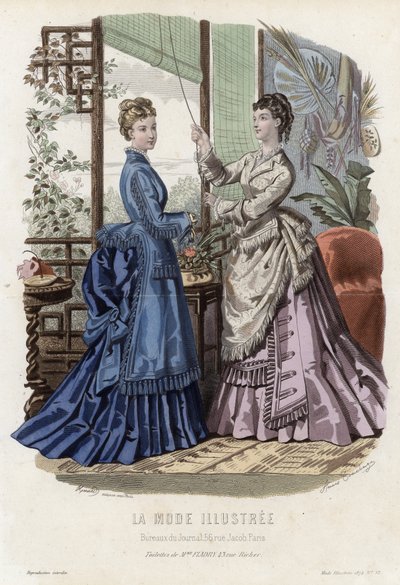 Planche de mode française, fin du XIXe siècle - French School
