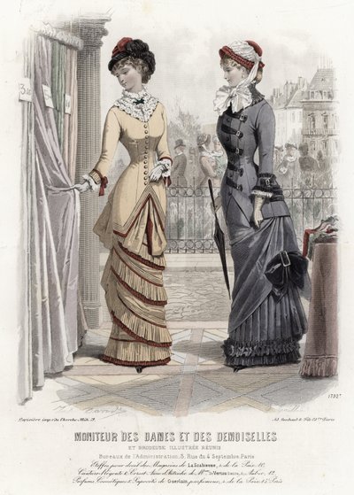Planche de mode française, fin du XIXe siècle - French School