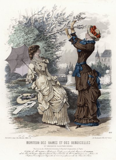Planche de mode française, fin du XIXe siècle - French School