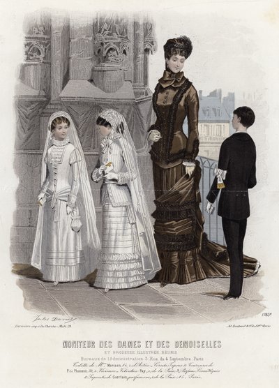 Planche de mode française, fin du XIXe siècle - French School