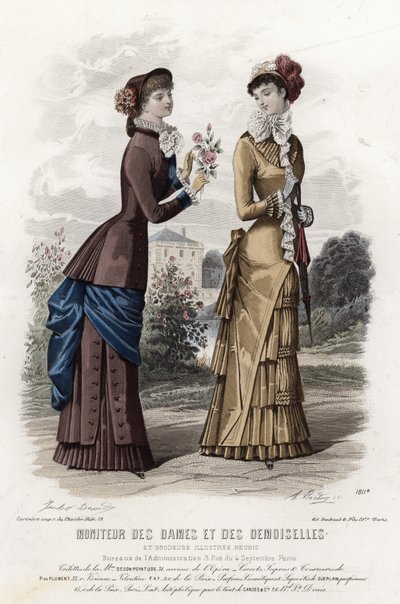 Planche de mode française, fin du XIXe siècle - French School