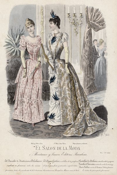 Planche de mode française, fin du XIXe siècle - French School