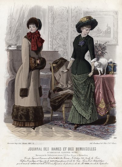 Planche de mode française, fin du XIXe siècle - French School