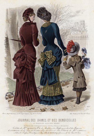 Planche de mode française, fin du XIXe siècle - French School
