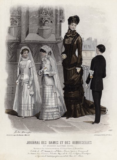 Planche de mode française, fin du XIXe siècle - French School