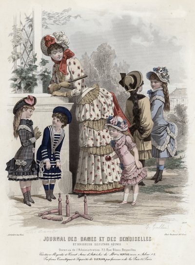 Planche de mode française, fin du XIXe siècle - French School