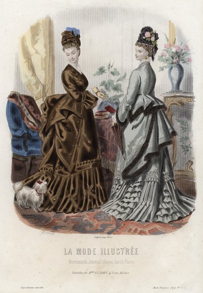 Planche de mode française, fin du XIXe siècle - French School