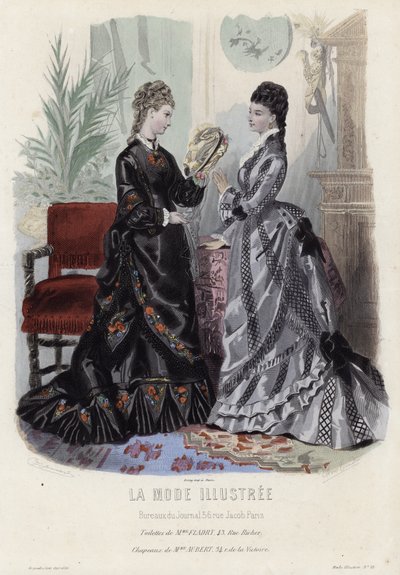 Planche de mode française, fin du XIXe siècle - French School