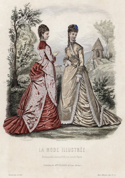 Planche de mode française, fin du XIXe siècle - French School