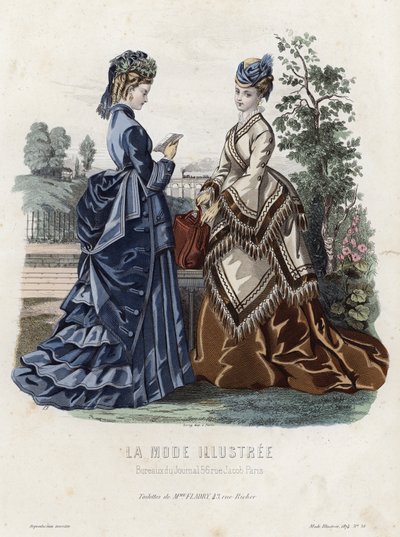 Planche de mode française, fin du XIXe siècle - French School