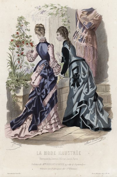 Planche de mode française, fin du XIXe siècle - French School