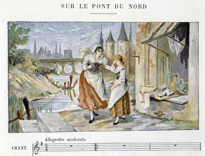 Chanson populaire et traditionnelle française: "Sur le pont du Nord" - French School