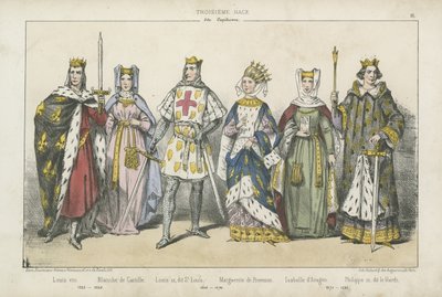 Rois et reines de France du XIIIe siècle - French School