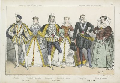 Rois et reines de France des XVIe et XVIIe siècles - French School