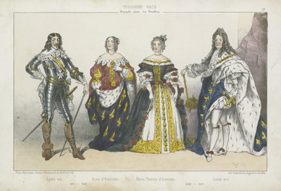 Rois et reines de France de la branche aînée des Bourbons - French School