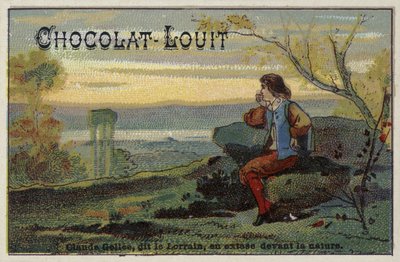 Le peintre paysagiste français Claude Gellée, connu sous le nom de Le Lorrain, en extase devant la nature - French School