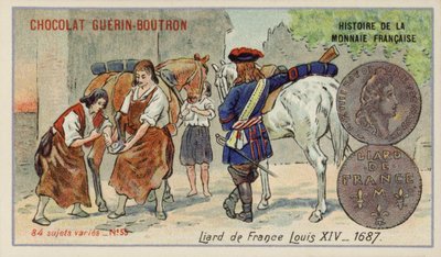 Liard français du règne de Louis XIV - French School