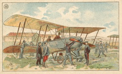 Biplan militaire français - French School