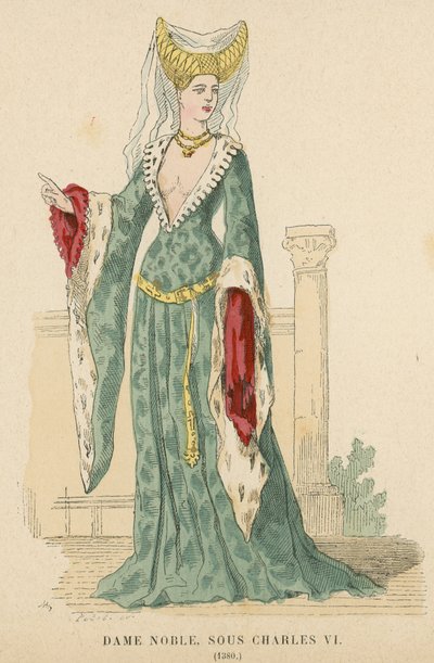 Noble française du règne de Charles VI, 1380 - French School