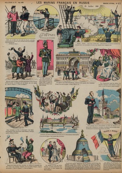 Marins français visitant la Russie, 25 juillet 1891 - French School