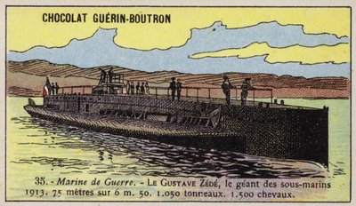 Sous-marin français Gustave Zede - French School