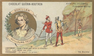 Friedrich von Schiller (1759-1805), poète, dramaturge et écrivain allemand, auteur de « Guillaume Tell », drame (1804) - French School