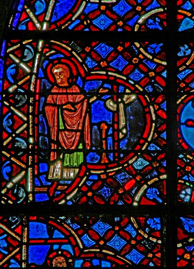 De la fenêtre w12, la fenêtre du Bon Samaritain, un Apôtre - French School