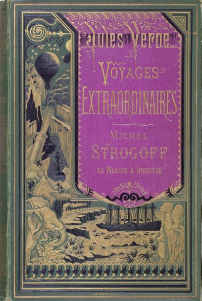 Couverture de Michel Strogoff par Jules Verne, 1876 - French School