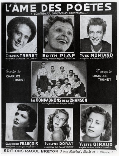 Couverture de la partition de la chanson L