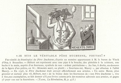 Frontispice du Père Duchesne, années 1790 - French School