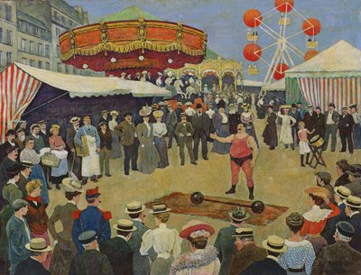 Fête foraine sur les boulevards de Paris - French School