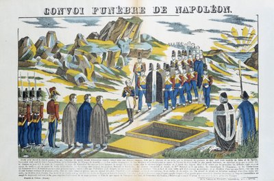 Convoi funèbre de Napoléon-le-Grand Bonaparte (1769-1821) sur l