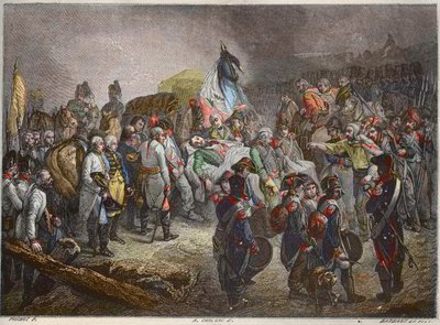 Funérailles du général Marceau, septembre 1796 - Nouvelle Encyclopédie Nationale par Maurice La Charest - 1870 - French School