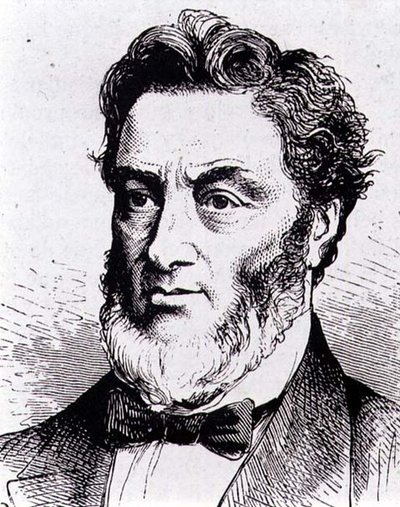 Gabriel-Claude-Jules Favre (1809-1880) homme politique français (gravure) - French School