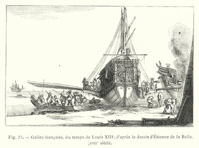 Galère française, du temps de Louis XIII (d