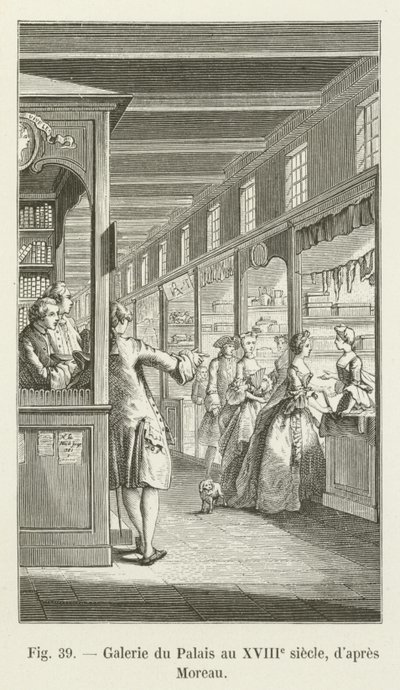 Galerie du Palais au XVIIIe siècle, d