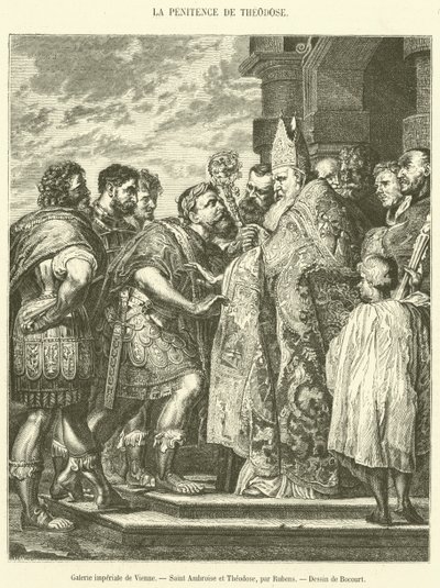 Galerie impériale de Vienne, Saint Ambroise et Théodose - French School