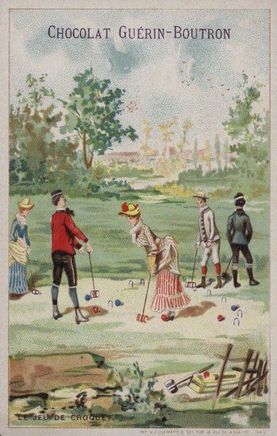 Partie de croquet - French School