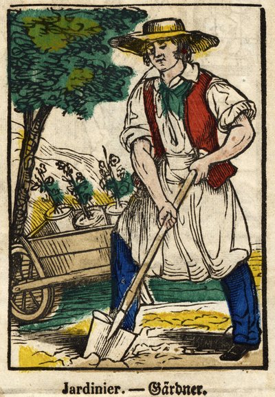 Jardinier; Série sur les métiers, image d