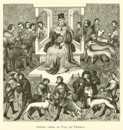 Gaston, comte de Foix, dit Phoebus (gravure) - French School