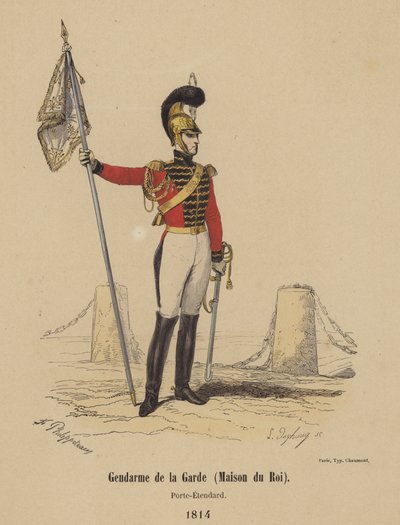 Gendarme de la Garde (Maison du Roi), Porte-Étendard - French School