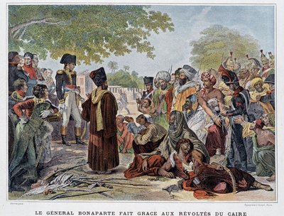 Le général Bonaparte remercie les révoltés du Caire - dans « Victoires et Conquêtes des Armées Françaises », Paris, n.d. 19e siècle - French School