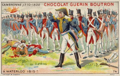 Le général Cambronne à la bataille de Waterloo - French School