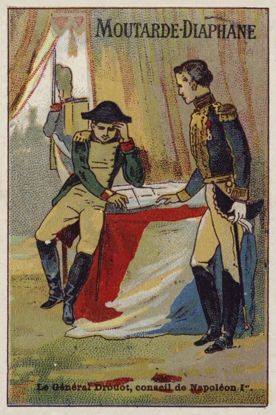 Le général Drouot conseillant Napoléon - French School