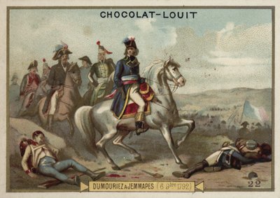 Le général Dumouriez à la bataille de Jemappes, 6 novembre 1792 - French School